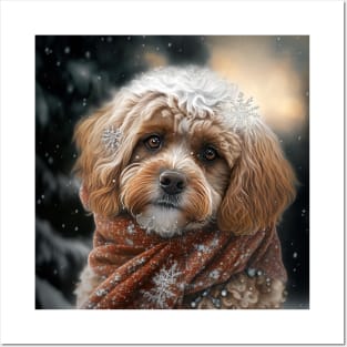 Winter Cavoodle Posters and Art